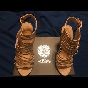 Suede Studded Strappy Sandal